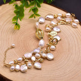 Original Natural Baroque Pearl Set Bracelet