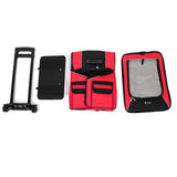 Small Pet Wheel Carrier Dog Cat Portable Strollers Backpack Breathable Puppy Roller Luggage Car Travel Transport Bag