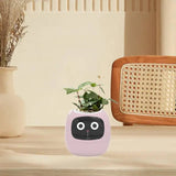 Pet Planter Robot Pots - Small Plant Pot Holiday Gift, Smart Pots for Desktop Ornament, Indoor and Outdoor
