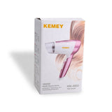 1600W Professional Hair Dryer KEMEY KM-6833 Strong Power Barber Salon Styling Tools 2 Speed Adjustment Portable