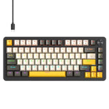 Multifunctional Knob Wired nical Keyboard,82 Keys 21keys,Full Key Hot-Swap,Cool Backlight,Bluetooth/2.4G/USB for PC Laptops