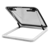 Boat Porthole L565 W565mm Wide Open Angle Tempered Glass Deck  Window Waterproof Heavy Duty UV Resistant for Boat for RV
