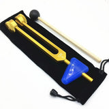 Multifunctional Aluminum Alloy Sound Healing Therapy Medical Healthy Care Test Tuning Fork C128HZ With Wood Hammer