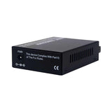 1pair 10/100/1000Mbps SC Simplex mode Optic RJ45 Enternet Media Converter 20Km Fiber Optical Transceiver