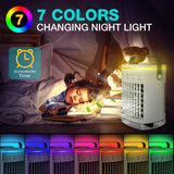 1pc Mini Portable Air Conditioner With 4-Speed Cooling Fan And Humidifier - Perfect For Home And Office Use