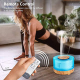 1pc 500ml Ultrasonic Air Humidifier with LED Light and Aromatherapy Diffuser for Home and Room
