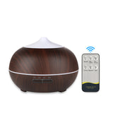 1pc 500ml Wood Grain Aroma Diffuser and Humidifier with Remote Control - Perfect for Home and Office Aromatherapy and Air Purification