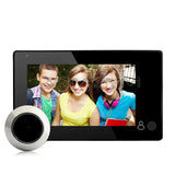 4.3" HD Smart Electronic Cat Eye Wireless Wifi Battery Doorbell Single Wakeup System Outdoor Visitor Reminder Visual Door Chime