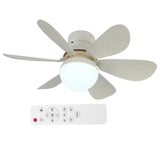 Fans Lights Crystal Fandelier 3000K-6500K 3 Speed Remote Control LED Ceig Fan For Bedroom/Garage/Kitchen