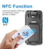 W62H 6 inch 4G Smart Mobile phone red hand terminal PDA with 1D 2D barcode NFC UHF For Windows 10