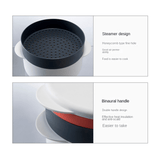 1pc, Microwave Steamer With Lid (24.51cmx16.0cm), 5 In 1 Microwave Steaming Pot, Kitchen Utensils, For Cooking Rice