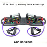 1pc 12-in-1 Push Up Board for Full Body Workout - Foldable Multifunctional Exercise Equipment for Muscle