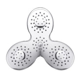1pc 25.4 Cm Bathroom High Pressure Shower Head, Petal Shape 3 Functions Bathroom Top Shower Head, Rainfall Jetting Shower SPA Shower Head, Bathroom Accessories