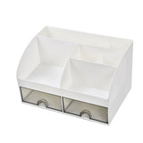 Desktop Storage Box Exquisite Craft Space-saving Smooth Surface Makeup Organizer Student Drawer
