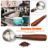 1pc Stainless Steel Fine Baseless Strainer for Espresso Machines