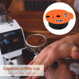 1pc Reusable Coffee Capsule Pods 180ml Coffee Capsule Pod Silicone Lid Compatible With Bosch Happy Suny Vivy Tassimo Machine Teacher's Day Halloween Christmas Wedding