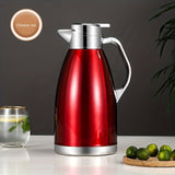 1pc 2.3L 304 Stainless Steel Vacuum Insulated Kettle Warm Water Bottle, European Style Coffee Kettle, Household Hot Water Bottle
