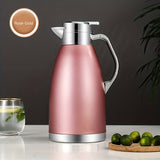 1pc 2.3L 304 Stainless Steel Vacuum Insulated Kettle Warm Water Bottle, European Style Coffee Kettle, Household Hot Water Bottle