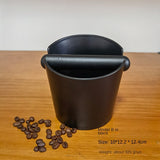 2pcs Set Coffee Knock Box Shock-Absorbent Espresso Box For Barista Coffee Grind Anti-slip Espresso Dump Bin Grind Waste Bin