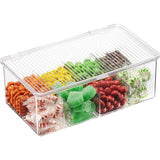 1pc Stackable Plastic Tea Bag Organizer - Storage Bin Box For Kitchen Cabinets, Countertops, Pantry