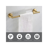 10pcs/set Punch Installation Towel Rod, Stainless Steel Bath Hardware Set, Bathroom Towel Hanging Rod, Toilet Tissue Holder Rod, Bathroom Towel Clothes Hook, Bathroom Accessories