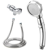 1pc Handheld Shower Head, High Pressure Handheld Shower Head With 152.4 Cm Stainless Steel Hose And Adjustable Holder, 360 Degree Rotating Adjustable High Pressure Water Saving Showerhead With On/Off Switch, 3 Spray Modes RV Bathroom Shower Set