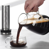 1pc, Glass Pot, Espresso Machine, Cold Brewing Ice Coffee Machine, Dual Purpose Filter Coffee And Teapot, Espresso Ice Drippe