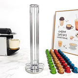 1pc Coffee Capsules Holder, 40 Capsules Capacity Holder, Rotatable Display And Dispensing Tower Stand