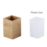 4pcs Wooden Bathroom Accessories Set, Soap Dispenser, Soap Holder, Toothbrush Holder, Vanity Storage Tray, For Home Bathroom Hotel, Bathroom Decor