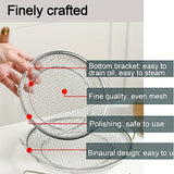 1pc, Kitchen Oil Filter Tray, Stainless Steel Frying Oil Filter Tray, Fine Mesh Filter Basket For Frying Grilling Food, Kitchen Strainer Colander For Washing Vegetables And Fruits, Kitchen Accessaries