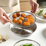 1pc, Kitchen Oil Filter Tray, Stainless Steel Frying Oil Filter Tray, Fine Mesh Filter Basket For Frying Grilling Food, Kitchen Strainer Colander For Washing Vegetables And Fruits, Kitchen Accessaries