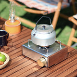 1pc Lightweight Aluminum Camping Kettle For Outdoor Cooking And Brewing Coffee And Tea!