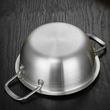 1pc Korean Ramen Noodle Pot, Stainless Steel Stockpot Soup Cooking Pot With Lid, Nonstick Saucepan Small Pasta Pot