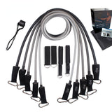 11pcs/set Non-slip Tension Rope Set With Handle, For Physical Therapy, Strength Training