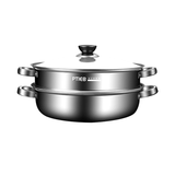 1 Set, Stainless Steel 2/3 Layers Steamer Set, Multifunctional Extra Thick Cookware, Cooking Utensils, Kitchen Utensils