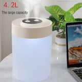 1pc, USB Air Humidifier, 1.06gal Double Nozzle Air Humidifier, LED Commercial Home Appliance