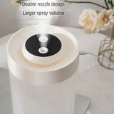 1pc, USB Air Humidifier, 1.06gal Double Nozzle Air Humidifier, LED Commercial Home Appliance