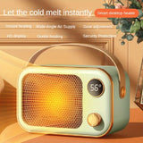 1pc, Electric Handy Heater, High-Power Screen Display Warm Air Blower, Desktop Office Small Heater, PTC Ceramic Heating Fan, Household Portable Heater, Home Decor Room Decor Halloween Christmas Wedding Birthday Gift Winter Essential