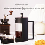 1pc Stainless Steel Hand Brewing Pressing Pot, French Coffee Pot Tea Brewer Semi-enclosed Geometric Design Home Decor Room
