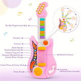 Electric Guitar Toy Guitar With Piano Mode Baby Guitar Children Guitar With Strap And Lights