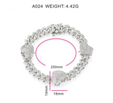 New Product Heart-shaped Zircon Plated All-match Anklet For Lady