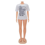 Casual White Women's Printed T-shirt