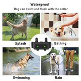 1200ft Electric Dog Training Collar Pet Remote Control Barkproof Collars for Dogs Vibration Sound Shock Rechargeable Waterproof