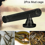 2pcs Cage Fishnet Finless Eel Loach Trap Pot Durable Plastic Container Crab/Crayfish/Shrimp/Smelt/Eels Traps Fishing