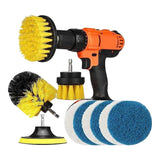 Electric drill brush multi piece set, electric brush, polishing, cleaning kitchen and bathroom
