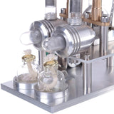 Double Cylinder Stirling Motor Model With Voltage Display Meter Science Experiment Engine Teaching Tool