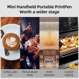 Food Printer 300psi Printing Accuracy Portable Handheld Cake Image Printer for Home