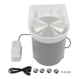 Pottery Wheel Machine Stepless Speed Change Removable Tray Low Noise 350W Grey Electric Pottery Wheel with Foot Pedal AU Plug 220V