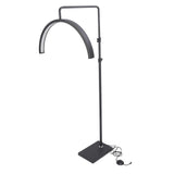 22 Inch 40W Eyelash Beauty LED Floor Light 2700K to 5600K Black Half Moon Nail Art Eyebrow Tattoo Lamp 100240V EU Plug