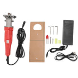 V Shape Carpet Carving Machine 120W 3500rpm Ergonomic Handle Rug Tufting Clippers 100240V Yellow US Plug